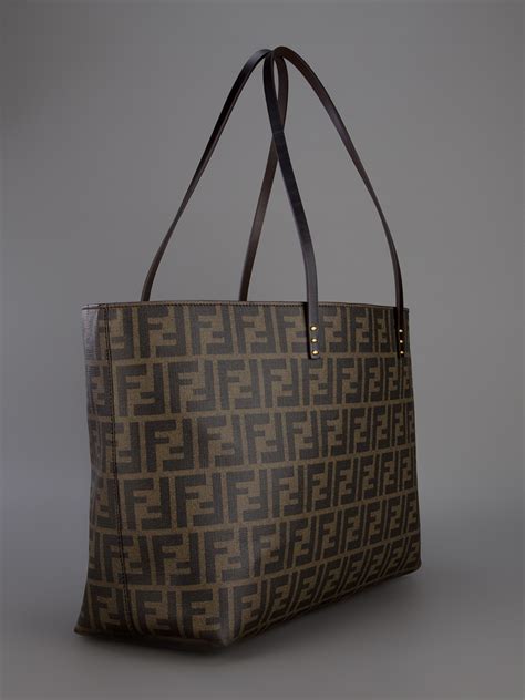 fendi large shopper bag|Fendi monogram tote bag.